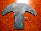 Genuine 800 Ad To 1500 Ad Pre-columbian Aztec Copper Axe Money 6  By 4-1 2  F1