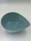Vintage Fire-king Delphite Blue Swedish Modern Teardrop Mixing Bowl 9 5 