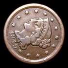 1849 Braided Hair Large Cent Penny ---- Nice Detail Coin ----  055i