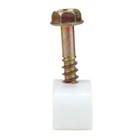 Skywalker Single Cable Flexible Screw Clips  100 Pack  Screw Depth  1 2   White 