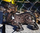 Vintage Oriental Dragon Pi Xiu Hand Carved China Magnificent Figurine 