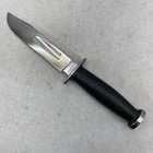 Wwii Kinfolks Usa 6-inch Military Fighting Knife   Original Leather Sheath Ww2
