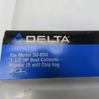 Delta 50-364 Plastic 5 Mil Chip Dust Collector Bags For Model 50-850 Lot Of 6