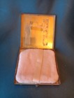 Vintage Ritz Compact Art Deco Gold Floral Etch Powder Makeup Vanity Mirror Case