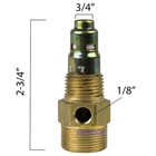 Brass Air Compressor 1 2  Male Npt X 3 4  Compression In Tank Check Valve