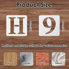 36 Pcs 2-inch Letter Stencils - Reusable Plastic Alphabet   Number Stencils For