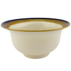 Lenox Cream Soup Bouillon Bowl Silver Insert K22 Cobalt Blue Gold Encrusted