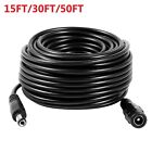 15 30 50ft 5 5mmx2 1mm 12v Dc Power Extension Cable For Security Cctv Camera