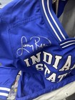 Larry Bird Signed Indiana State Pullover Psa Cert Size Xs
