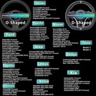 3 Pcs Carbon Fiber Car Steering Wheel Cover  Anti-skid   3 Pcs  Sleek Black