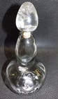 Vintage Asombroso Tequila Reposado Empty Bottle Glass With Stopper   Monogram