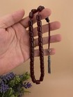 Antique Pressed Amber Islamic Tasbih 33 Prayer Rosary                                                 