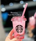 2026 Starbucks Korea Sakura Pink Transparent Cold Cup 10oz- Collectible Tumbler