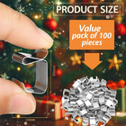 100 Pcs Lights Gutter Hook Clips For Hanging Outdoor Holiday Galvanized Lights R