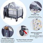 4 In 1 Pack And Play portable Nursery Center Baby Playard With Bassinet  changin