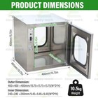 Stainless Cleanroom Tech Pass Through Cleanroom Equipment Electronic Interlock