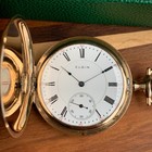 1904 Elgin Grade 156 16s 21 Jewels 3 Finger Gold Filled Hunting Pocket Watch