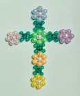 Paradise Crosses Christmas Ornament Bead Kit  3-7 8   Makes 5  New