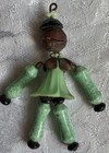 Vintage Moon Baby Ornament Or Jewelry 1930s Articulated Peking Glass Celluloid