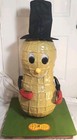 Vtg Large 35  Paper Mache Planters Peanuts Store Display Sign Light Up Mr Peanut