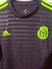 Adidas Mexico Men s Jersey Size Xl 2015 Soccer National Team Player Version Blac