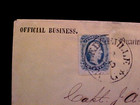 Csa Confederate Quartermaster Cover Milledgeville To Macon To Cs Captain Hanks