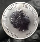 New Zealand  2 Silver Coin  Qe Ii W darth Vader Reverse  2017  Nzm 