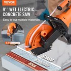 Vevor 9   Electric Concrete Saw Wet dry Saw Cutter With Water Pump And Blade