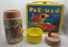 Pac-man Aladdin Metal Lunch Box With Thermos  Vintage 1980 