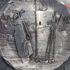 Set Of 4 Vintage Wendell August Forge Aluminum Golf Coasters 18th Hole