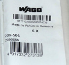 5 Pack Wago 209-566 Terminal Block Marker Numbers 1 Thru 50 X 2 White  2090566