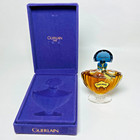 Vintage Guerlain Shalimar French 1 Fl  Oz  Bottle Wax Sealed Purple Velvet Box