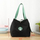 Starbucks Reusable Lunch Tote Bag Waterproof Nylon For Travel 