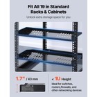 Uimoso 1u Rack Shelf Set  4 Pieces  10-inch Deep  Vented Wall-mount Tray