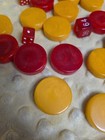 Lot Of 23 Vintage Backgammon Butterscotch Amber Swirl Bakelite Chips 