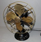 Antique Small Brass Blade Oscillating Fan     Emerson -24645