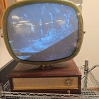 1958 Philco Holiday Predicta Television  gas Pump  Swivel Consolette Tv Works