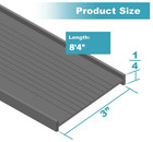 Gray Heavy Duty Garage Door Bottom Weather Seal Strip T Style 8 10 16 20ft