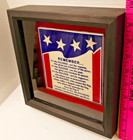 Shadow Box Frame Remember The Soldier Patriotic Wall Hanging Tile Plaque Black