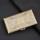 Victorian Metal Cigarette Case For Regular  King  100 s Size  antique Brass 
