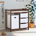 Wooden Baby Changing Table W 3drawers And Laundry Basket baby Changing Unit