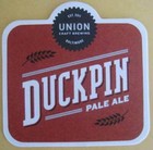 Anthem Golden Ale  Duckpin Pale Beer Coaster Mat  Union  Baltimore Maryland 2015