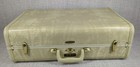 Vintage 1940 s - 50s Samsonite Shwayder Marble Cream Suitcase Luggage 4521 Vg