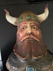 Vintage Nautical Ship Boat Figurehead Bust Scandinavian Viking Norse