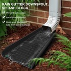 4 Pack Gutter Downspout Extensions rain Splash 4 Pack  Black 