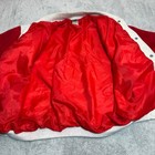 Fruit Of The Loom Varsity Jacket Mens Large Red Supercotton Snap Letterman 80s
