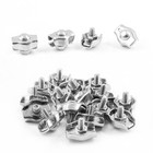 M3 Stainless Steel Wire Rope Clips 20pcs Bolt Cable Clamp For 1 8 Inch Diameter