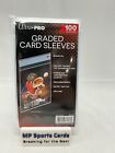  1  Ultra Pro Graded Card Sleeves 100ct Great Fit For Sgc   Beckett Slabs 