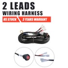 2 Lead Wiring Harness Led Light Bar 40amp Relay Fuse On-off Switch For 2 Lights
