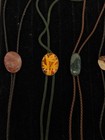 Vintage Bolo Tie Lot Of 4 Stone Resin Cabochon Western Cowboy Southwestern